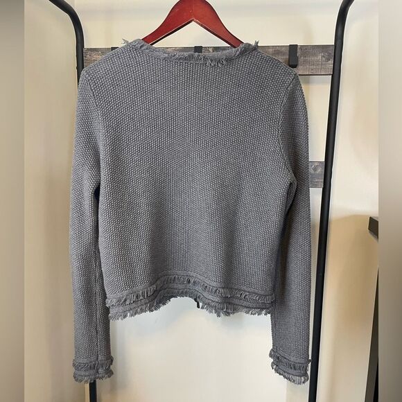 Autumn Cashmere - Zip up Cardigan in Gray Sz (M) Retail: 315.00 - Picture 6 of 7